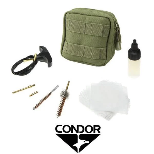 BOLSILLO CON KIT LIMPIEZA PISTOLA CÓNDOR VERDE 9MM (237-001)