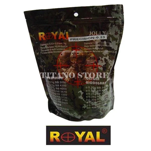 TIROS DE PRECISIÓN 0,23gr 4350BB ROYAL (PRECISIÓN 0 23)