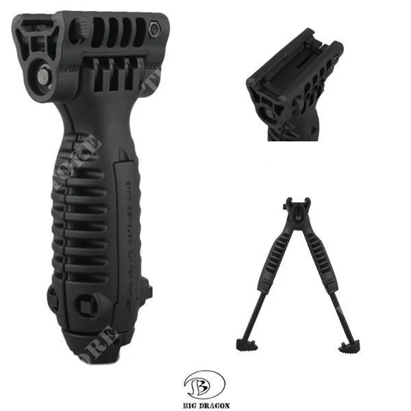 ASA BIPOD DEFENSA T-POD NEGRO BIG DRAGON (BD-0134B)
