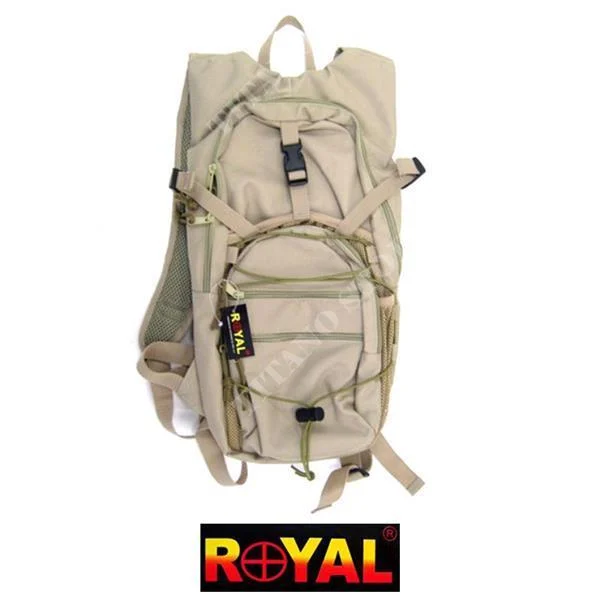 MOCHILA TACTICA PARA CAMELBACK 7 BOLSILLOS TAN ROYAL (D6002T)