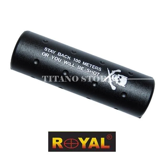 SILENCIADOR CRÁNEO NEGRO REAL (SIL03B)