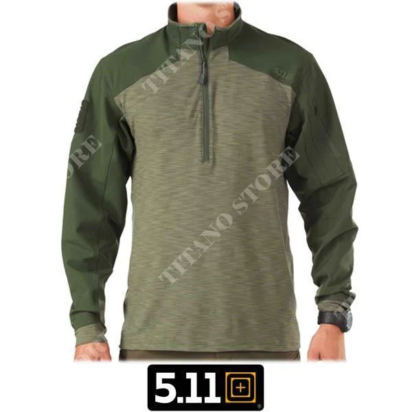 JERSEY 72415 RESPONSE 1/4 ZIP VERDE 190 TG L 5.11 (72415-190-L)