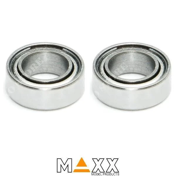 2 RODAMIENTOS RADIALES 4x7x2.5mm ACERO TEMPLADO MODELO MAXX (MR74ZZ)
