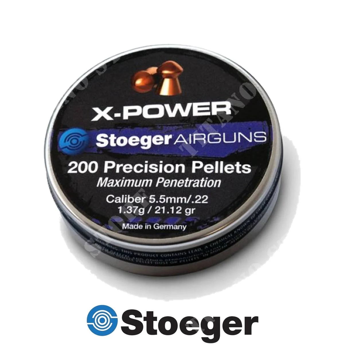 PLOMOS X-POWER CALIBRE 5.5MM 1.37G STOEGER (30378)