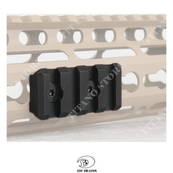 RAIL WEAVER KEYMOD STYLE NEGRO BIG DRAGON (BD-9173-BK)