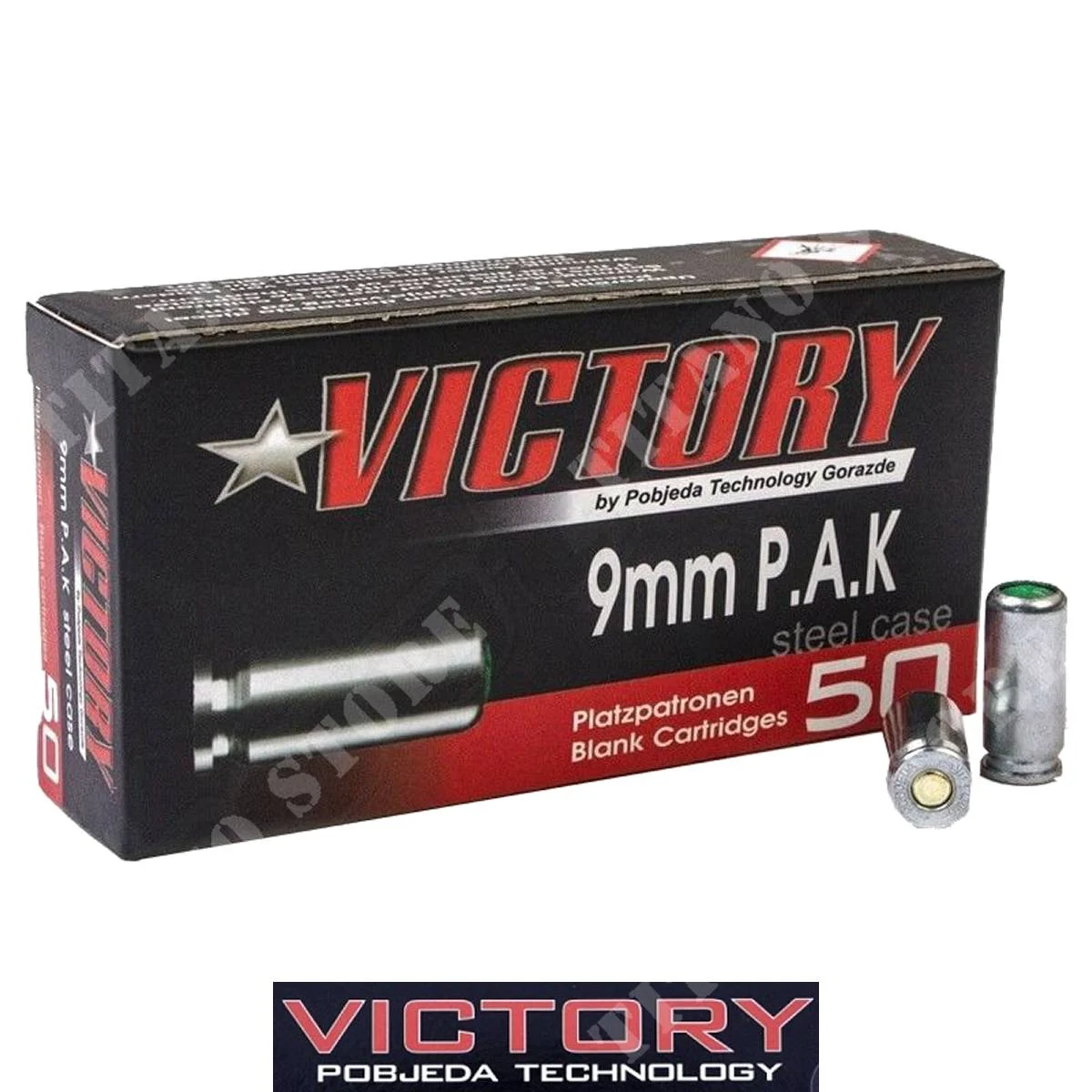 CARTUCHOS DE BLANCO 9 MM VICTORY (255-007)