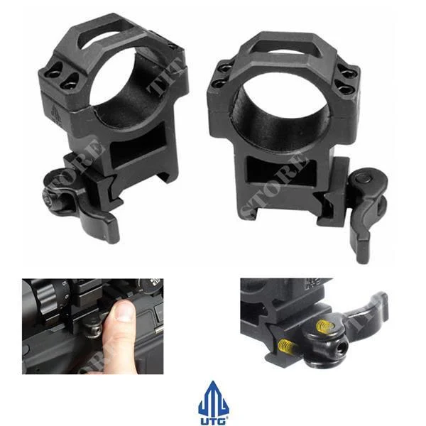ALTAS CONEXIONES DE 30 MM DE DIÁMETRO UTG DE LIBERACIÓN RÁPIDA (RQ2W3224)