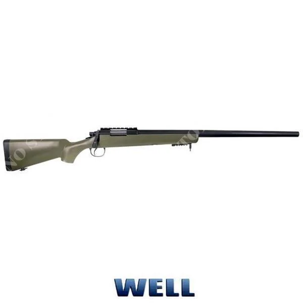 RIFLE MUELLE JUEGO COMPLETO VSR10 BARRIL LARGO FRANCOTIRADOR VERDE POZO (MB03V)