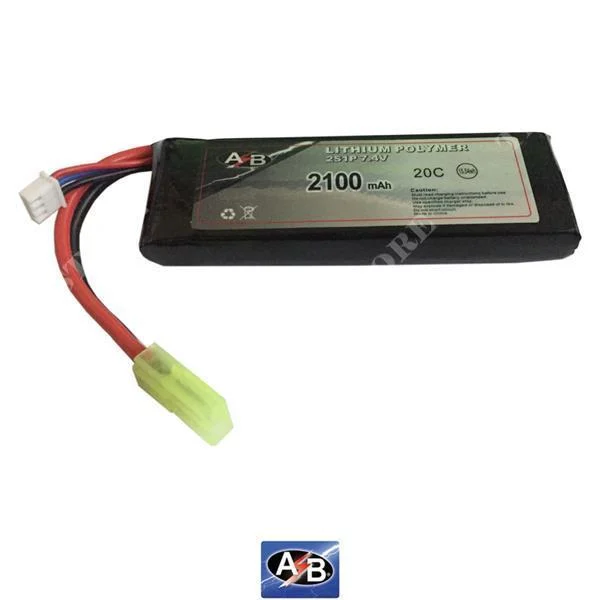 BATERÍA LI-PO 7.4VX2100 MAH BATERÍAS DE ACCIÓN 20C (AB2S21N20)