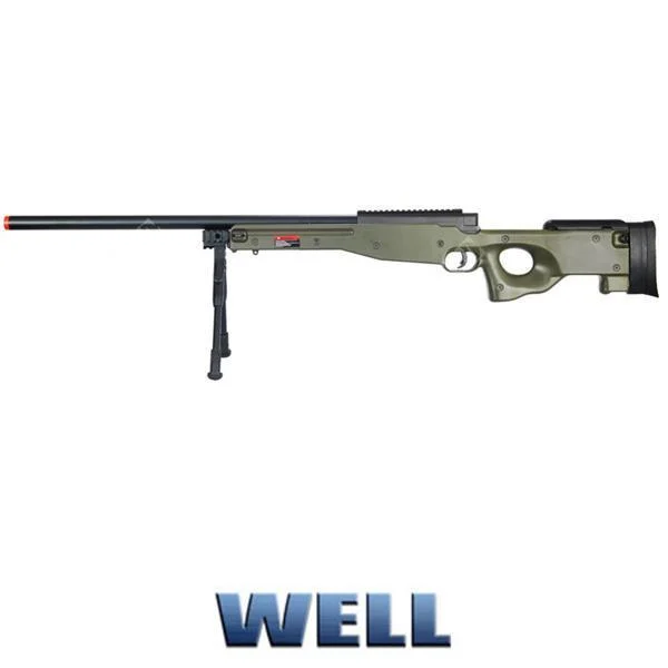 FUSIL SNIPER L96 CON POZO BÍPODE VERDE (MB01BV)