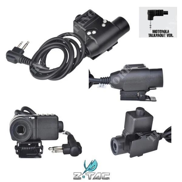 PTT ZU94 ESTILO MILITAR ESTÁNDAR VERSIÓN MOTOROLA 1 PIN Z-TACTICAL (Z 113-MOTO1)