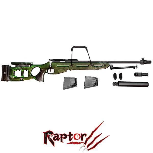 RIFLE DE RESORTE SV-98 RIFLE DE FRANCOTIRADOR RAPTOR DELUXE (RPR-SV98-STD)