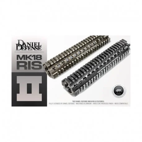 Madbull Daniel Defense MK18 9.5" M4A1 RIS II Airsoft CNC Aluminum RIS - Black