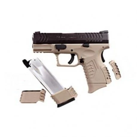 Pistola ULTRA COMPACT 3.8 TAN BLACK GBB WE