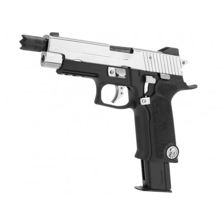 PISTOLA WE F226 PV FULL METAL NEGRA-PLATA