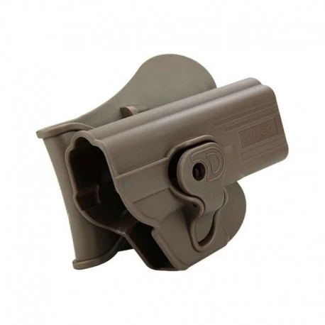 Pistolera Holster Glock 17,18,19,23,34,35 FDE