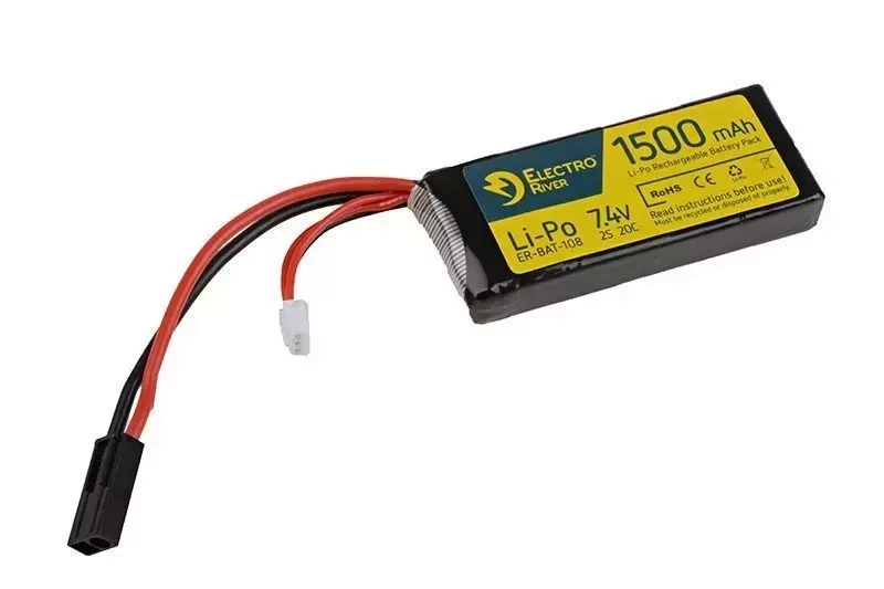 Batería ELECTRO RIVER LiPo 7.4V 1500mAh 20/40C