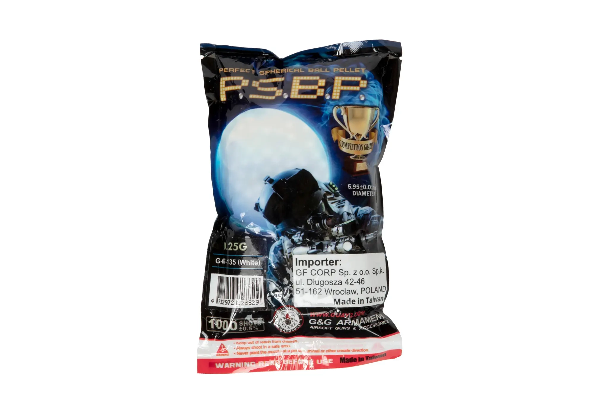 Bolas  0.25g G&G P.S.B.P 1000 uds