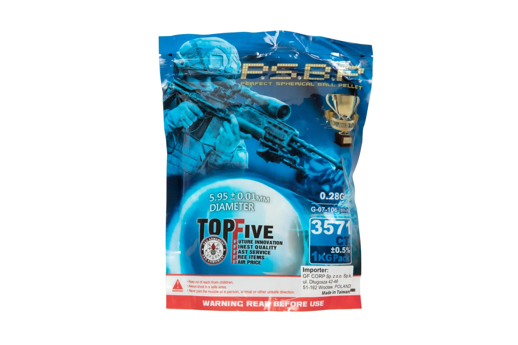 Bolas  0.28g G&G P.S.B.P 3570 uds