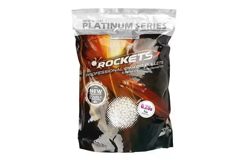 Bolas  0.28g Rockets Platinum 1 kg