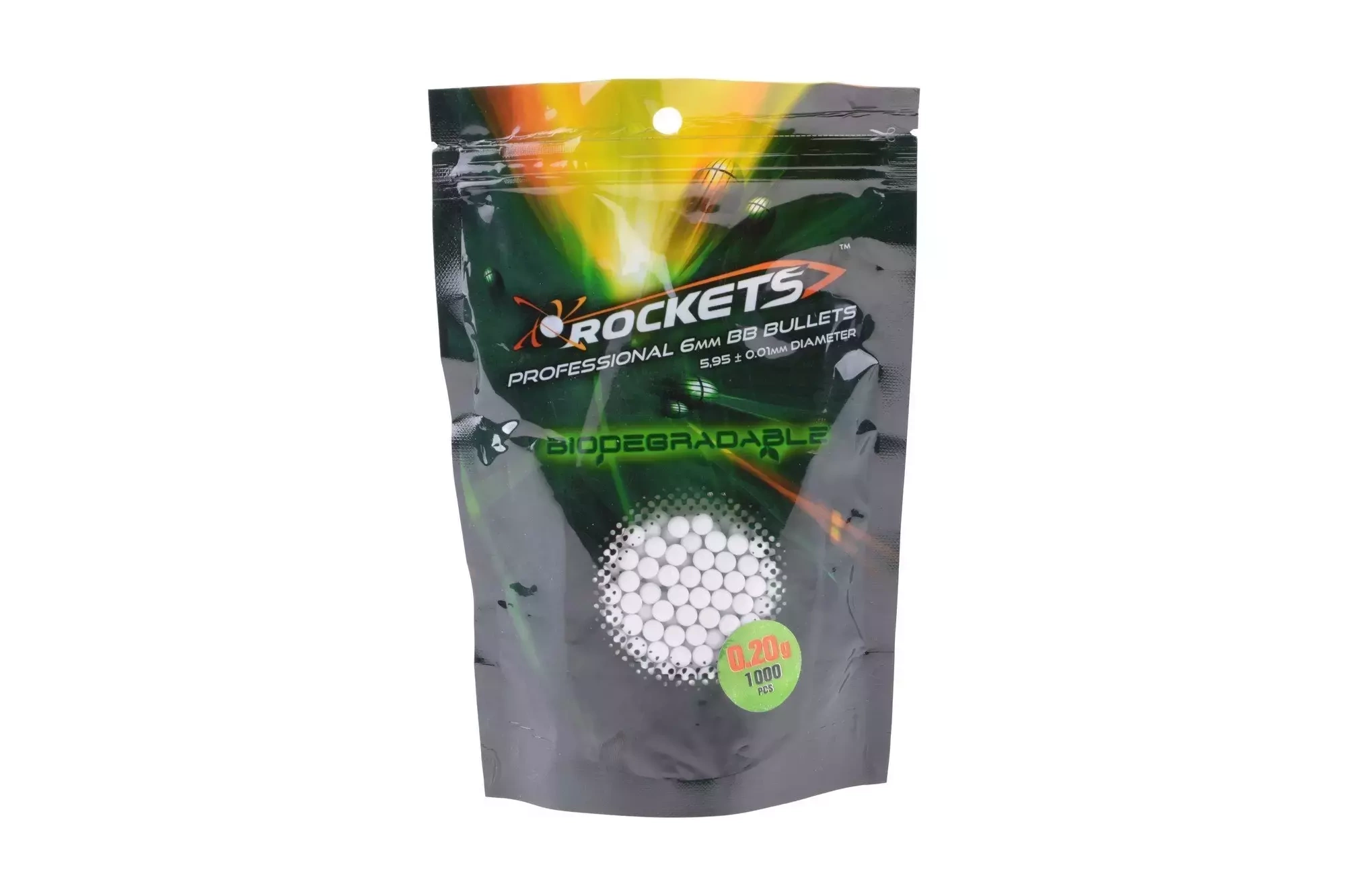 Bolas biodegradables 0.20g Rockets Professional 1000 uds