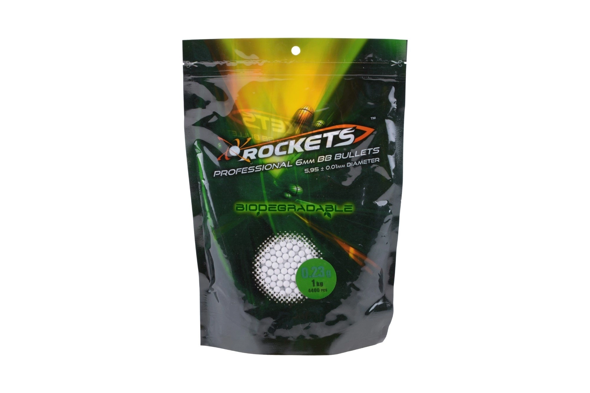 Bolas biodegradables 0.23g Rockets Professional 4300 uds