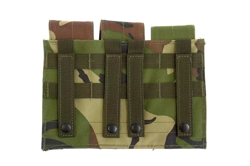 Bolsa triple para cargadores tipo M4/M16 - woodland