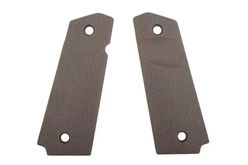 Caras griptipo u Colt 1911 estilo Pik - tierra oscura