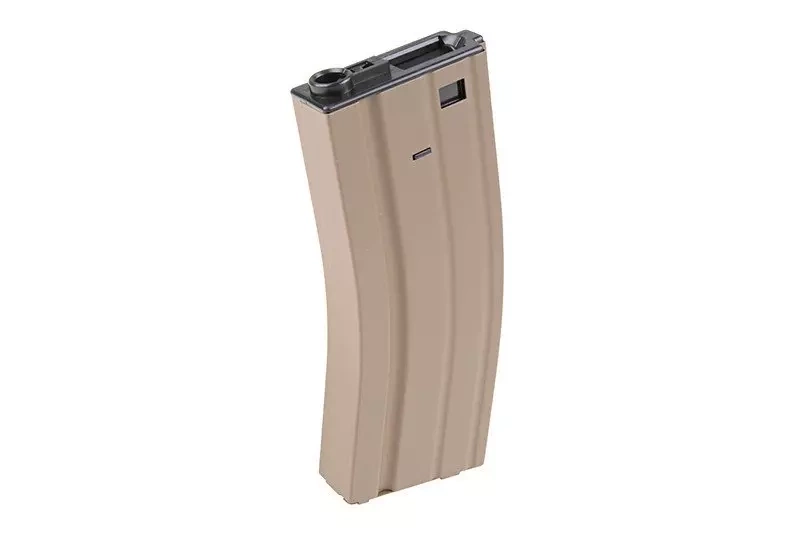 Cargador hi-cap 350 perdigones para réplicas tipo M4/M16 - bronceado