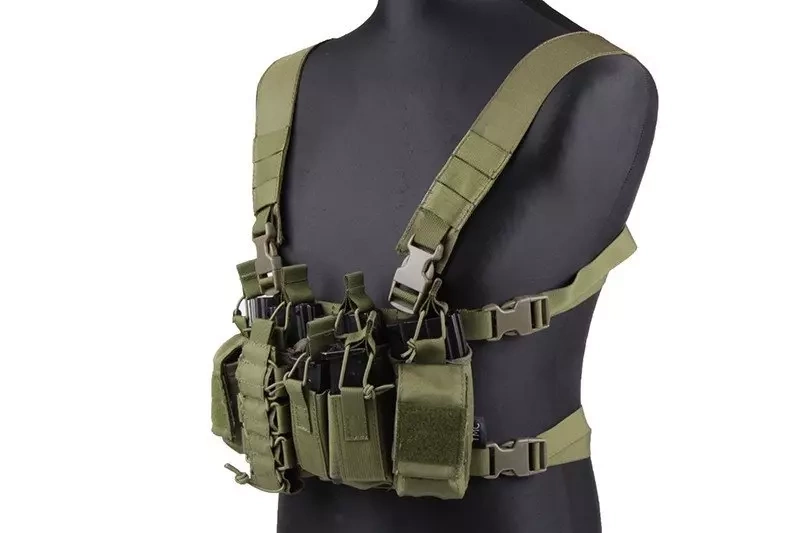 Chaleco Chest rig D-Mittsu - color verde oliva