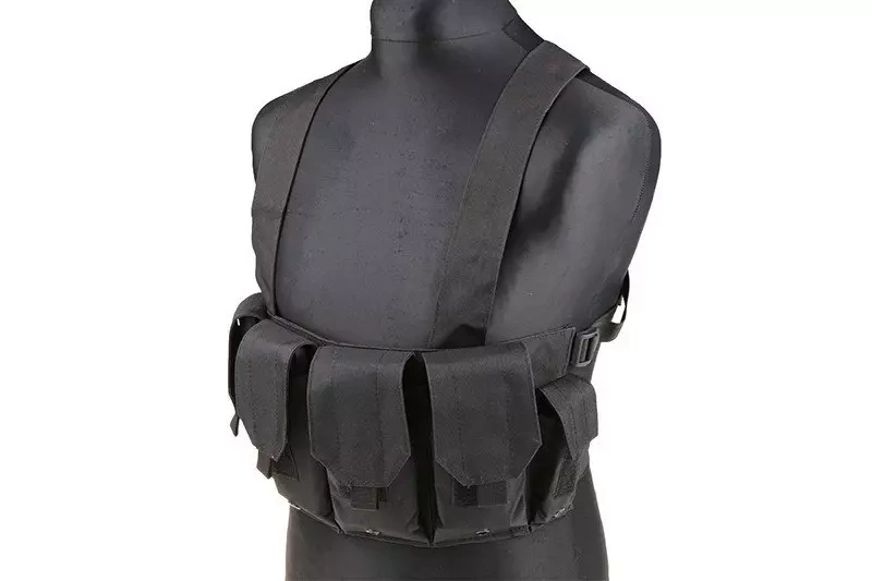 Chaleco táctico tipo Chest rig - negro