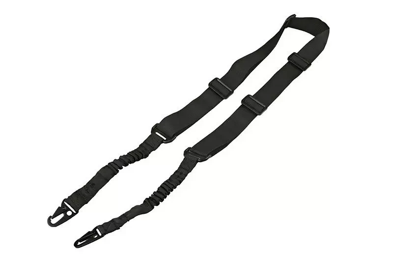 Correa punto Bungee de dos puntos - negro