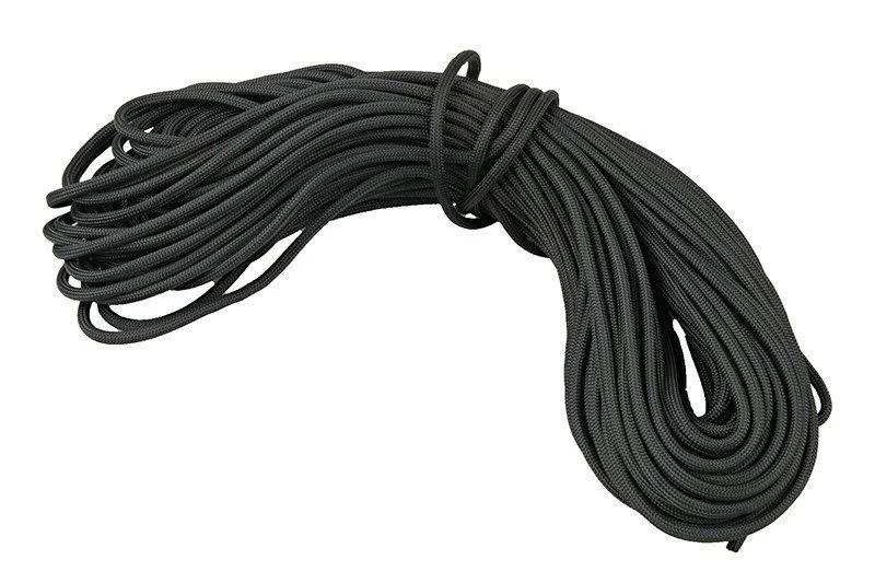 Cuerda de nailon paracord - negra