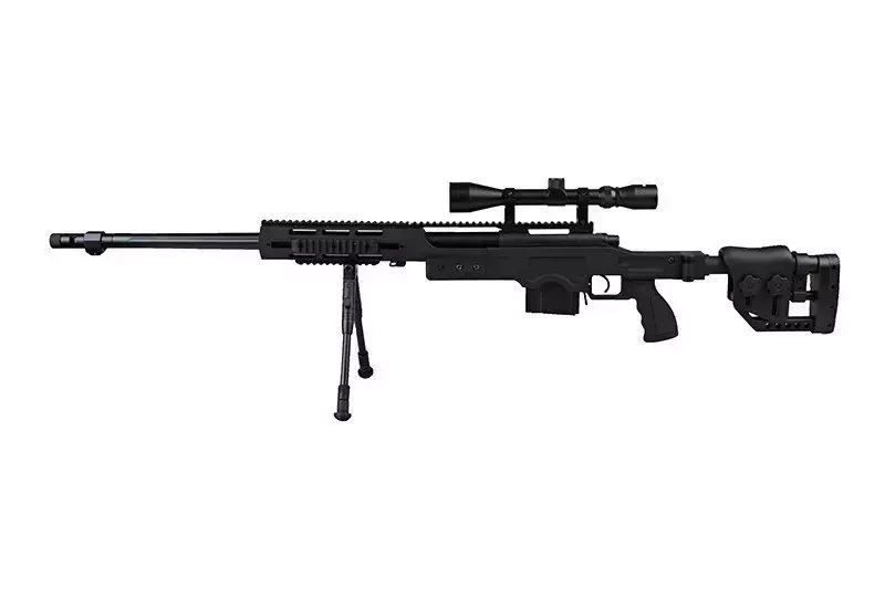 Fusil de airsoft fusil de francotirador MB4411D UPV - con visor y bípode