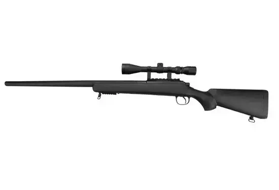 Fusil de airsoft rifle de francotirador MB03C con visor