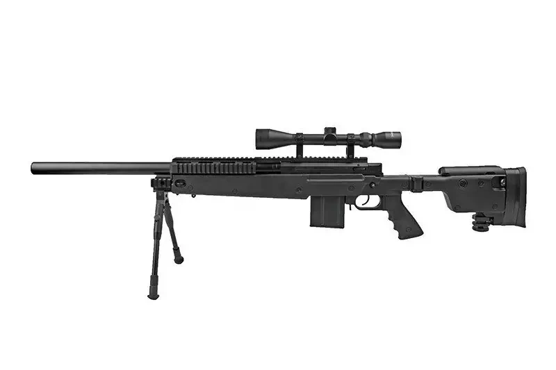 Fusil de airsoft rifle de francotirador MB4406D - con mira y bípode