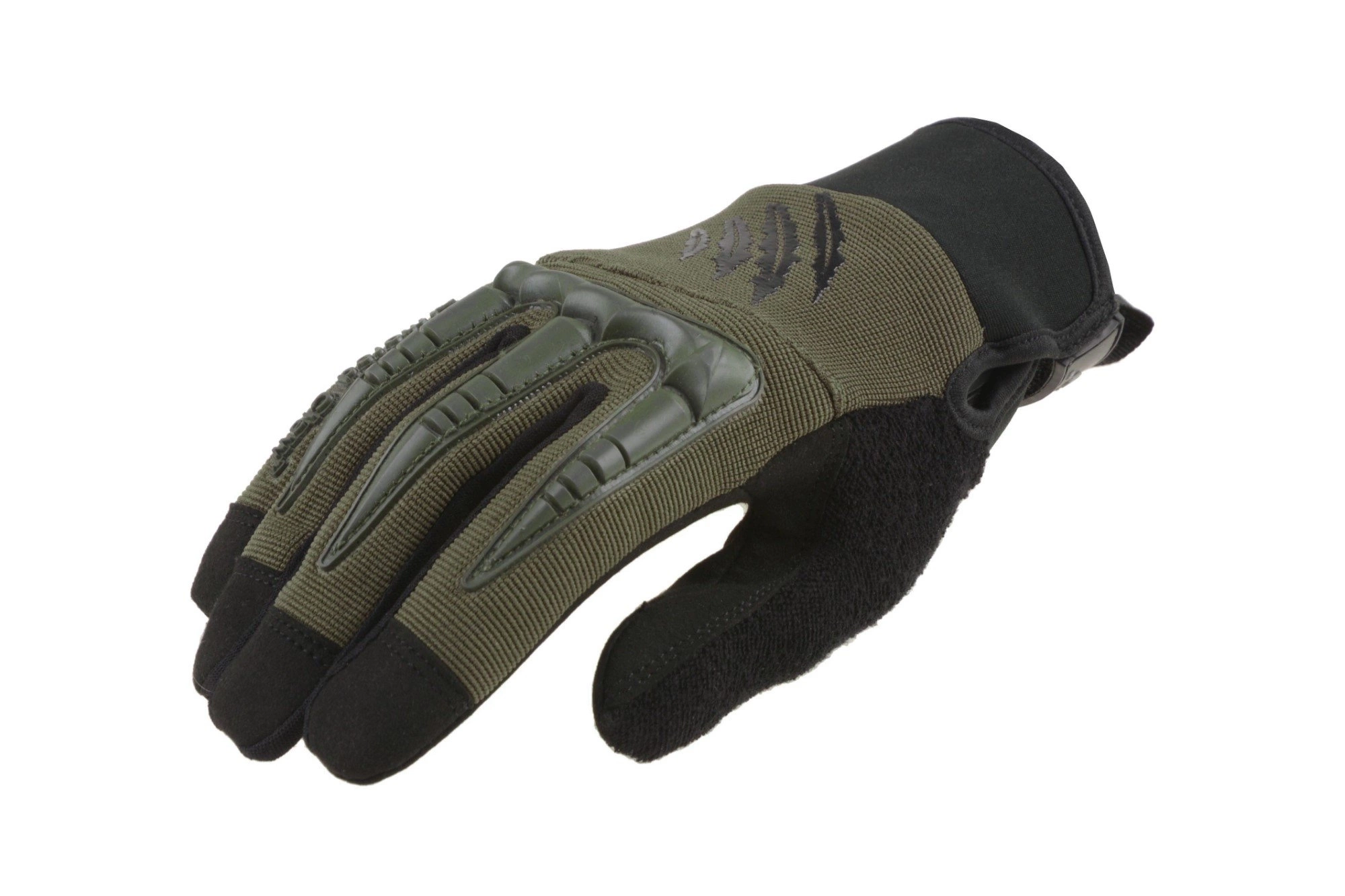 Guantes tácticos Garra blindada BattleFlex - verde oliva
