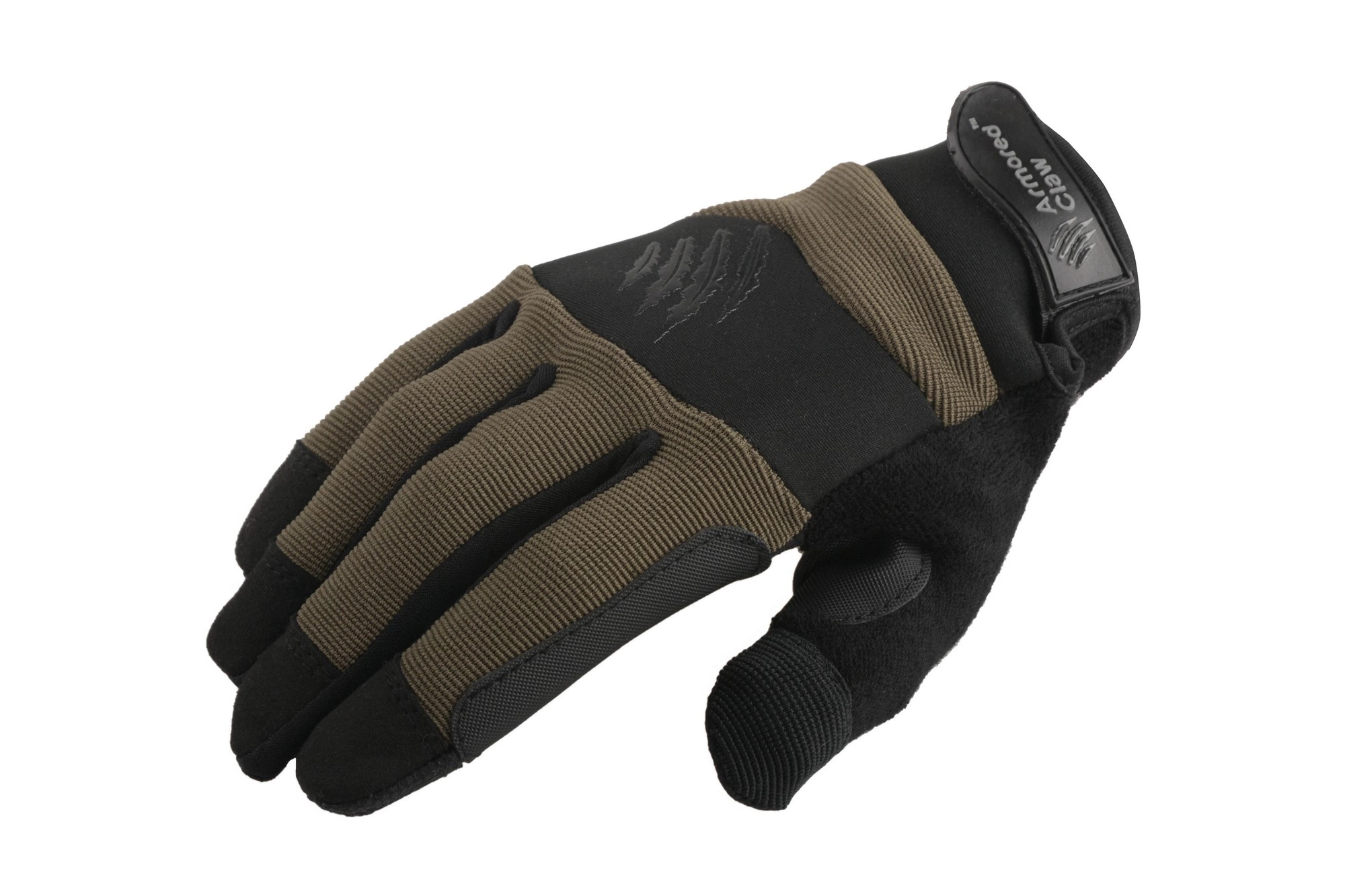 Guantes tácticos Precisión de la Garra Blindada - verde oliva