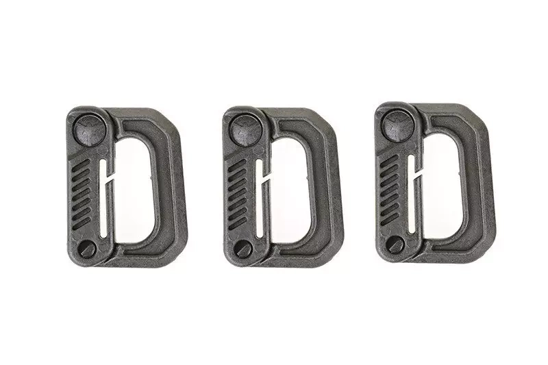 Juego de 3 hebillas Grmlock - negro