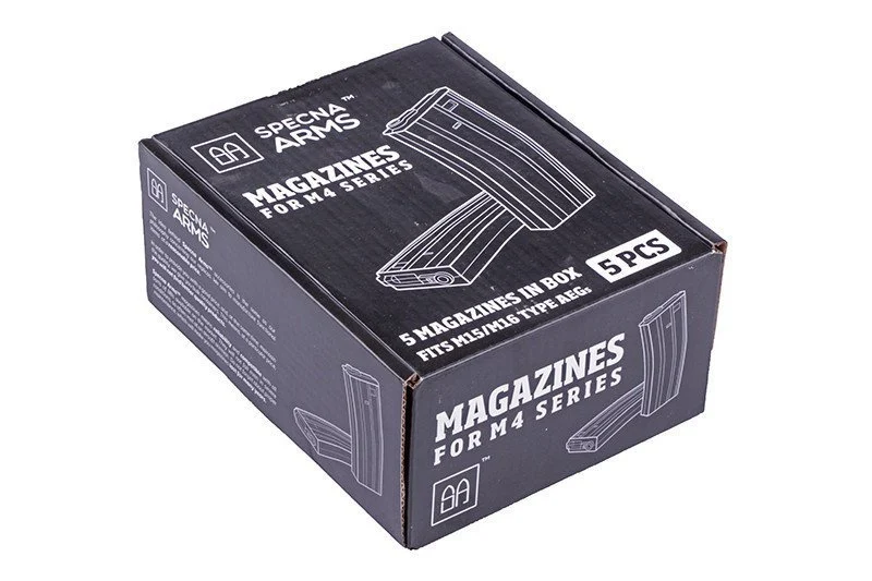 Juego de 5 magasynks mid-cap 100 balines para M4/M16 - negro