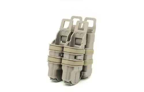 Juego de fundas FAST para cargadores 5.56 y 9mm - bronceado