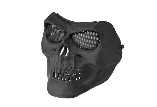 Máscara estilo calavera - negra