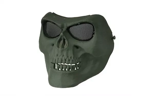 Máscara facial estilo calavera - Oliva