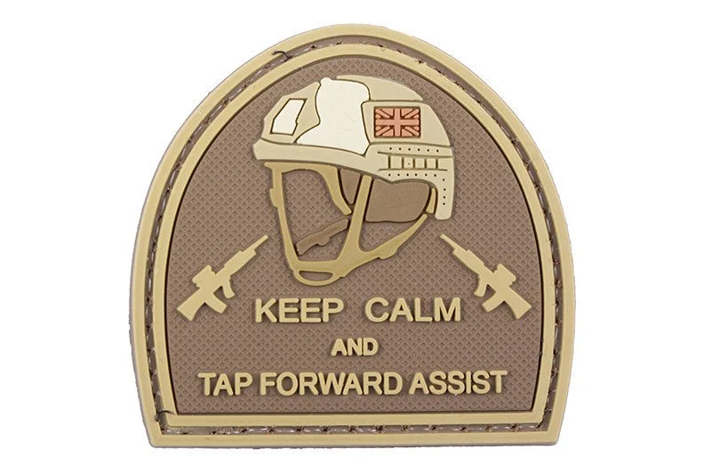 Parche 3D - Keep Calm And Tap Forvard Assist - tan
