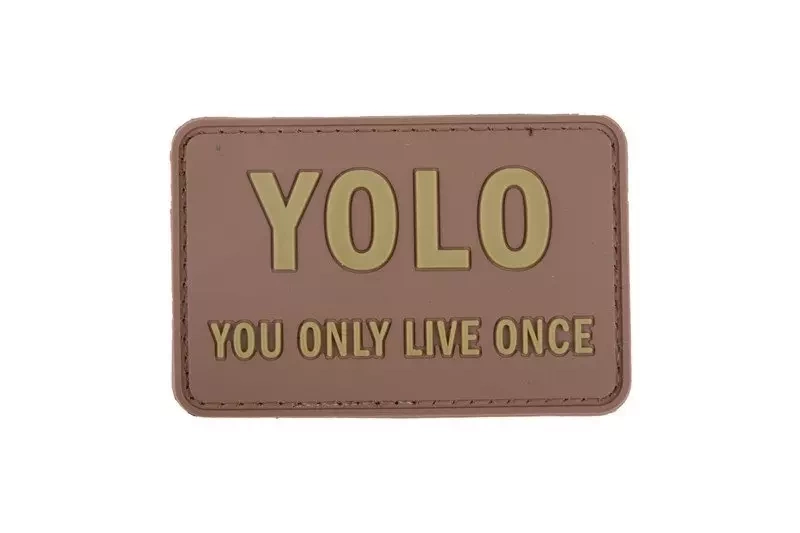 Parche 3D - YOLO - bronceado