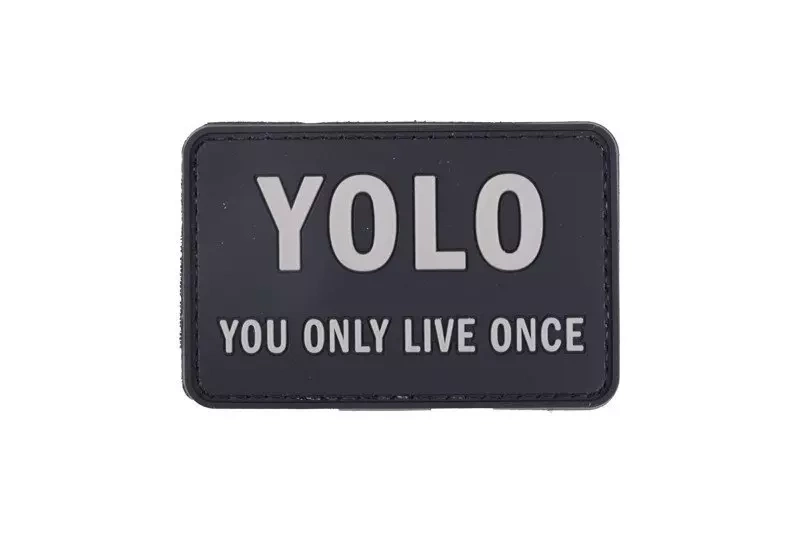 Parche 3D - YOLO - negro