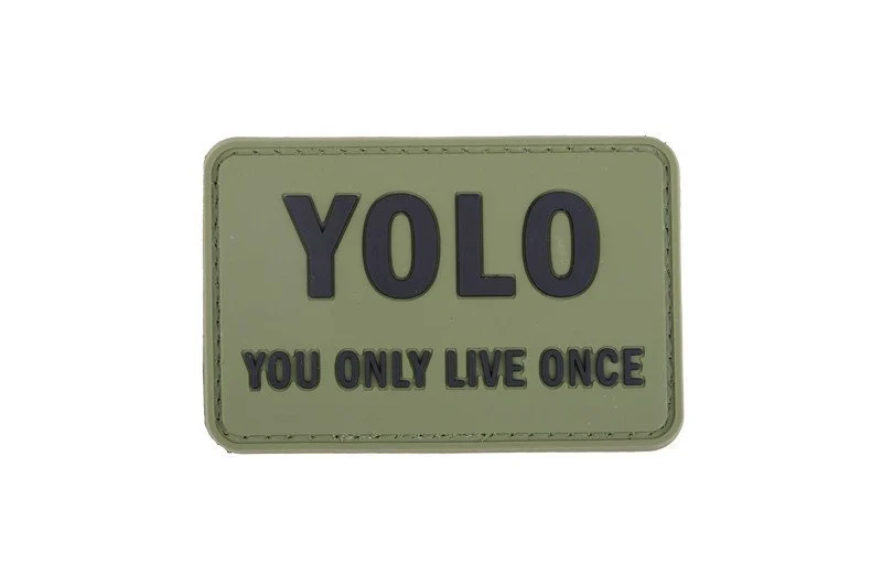 Parche 3D - YOLO - verde oliva