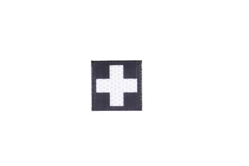 Parche IR - Cruz médica - negro