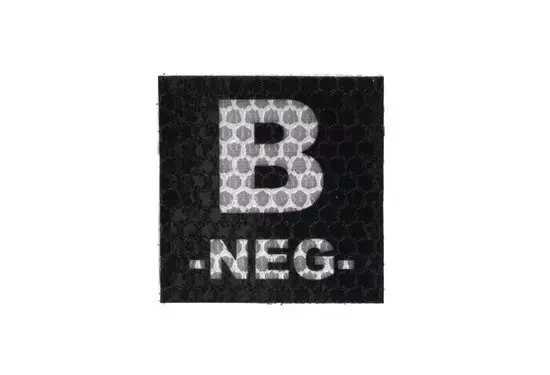 Parche IR con grupo sanguíneo: B NEG