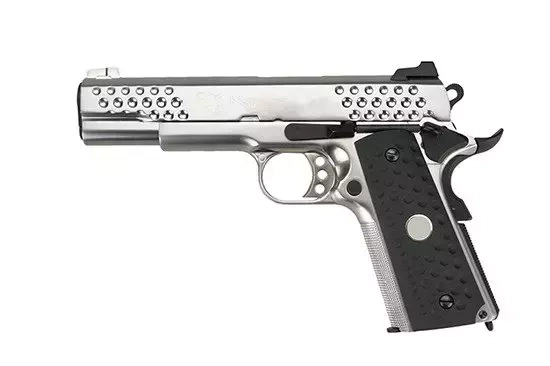 Pistola de airsoft Knight Hawk - plata